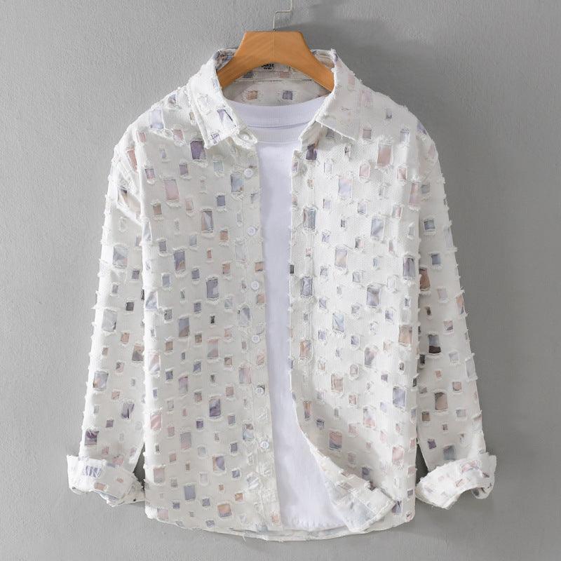 Men's Collared Shirt - Mosaic Print