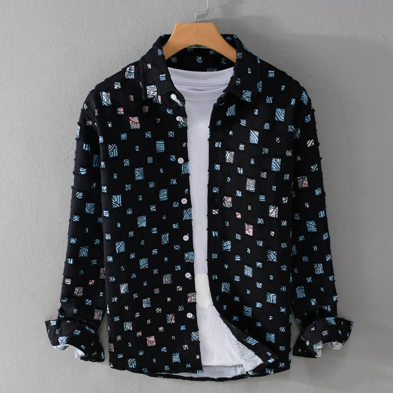 Men's Collared Shirt - Mosaic Print
