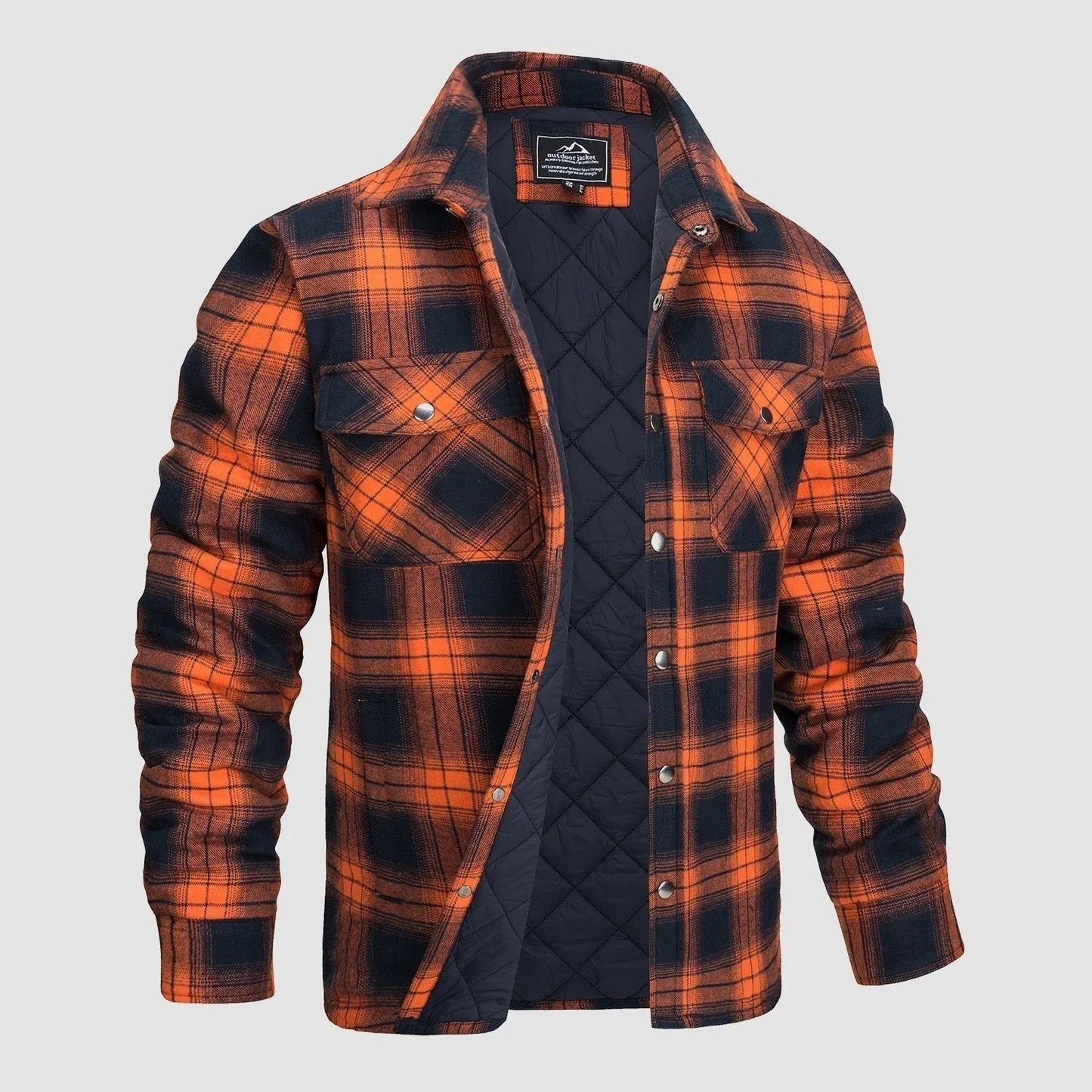 Men's Casual Flannel Shirt Thick Fabric Timeless Style