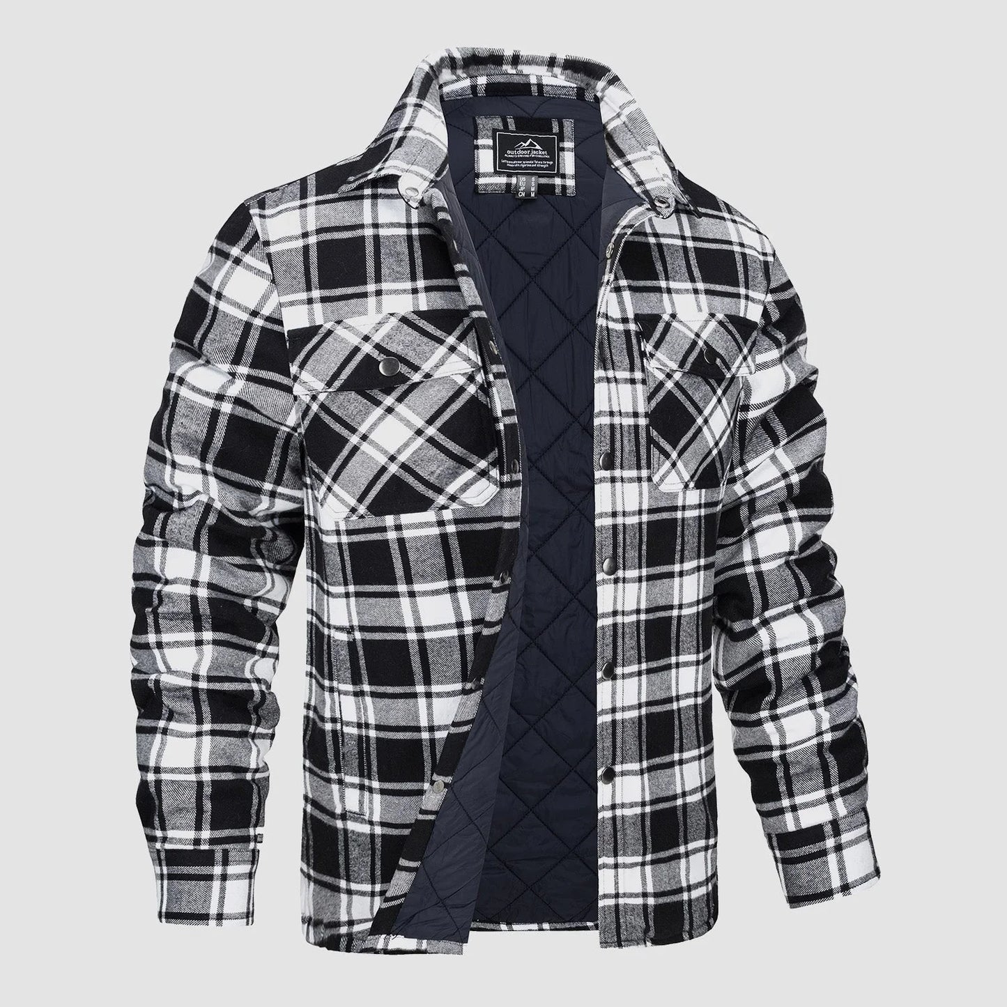 Men's Casual Flannel Shirt Thick Fabric Timeless Style