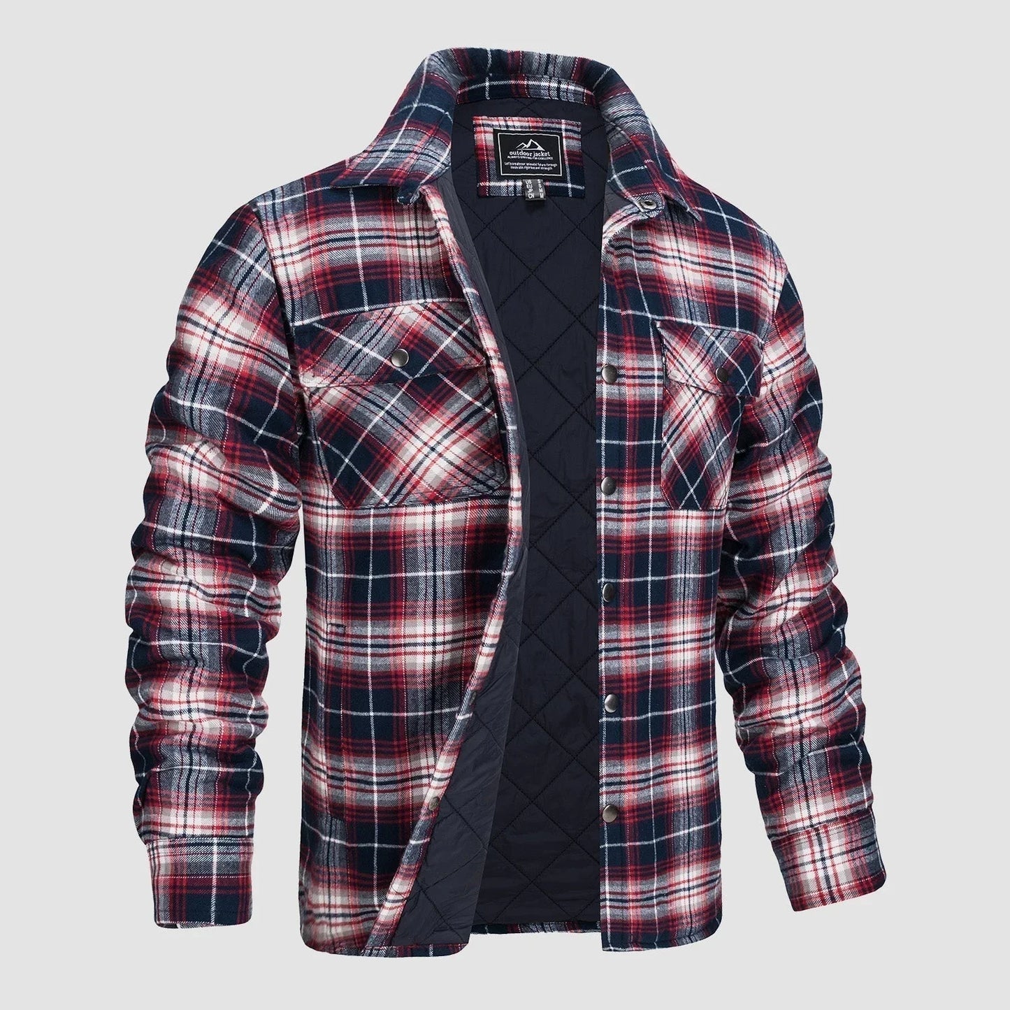 Men's Casual Flannel Shirt Thick Fabric Timeless Style