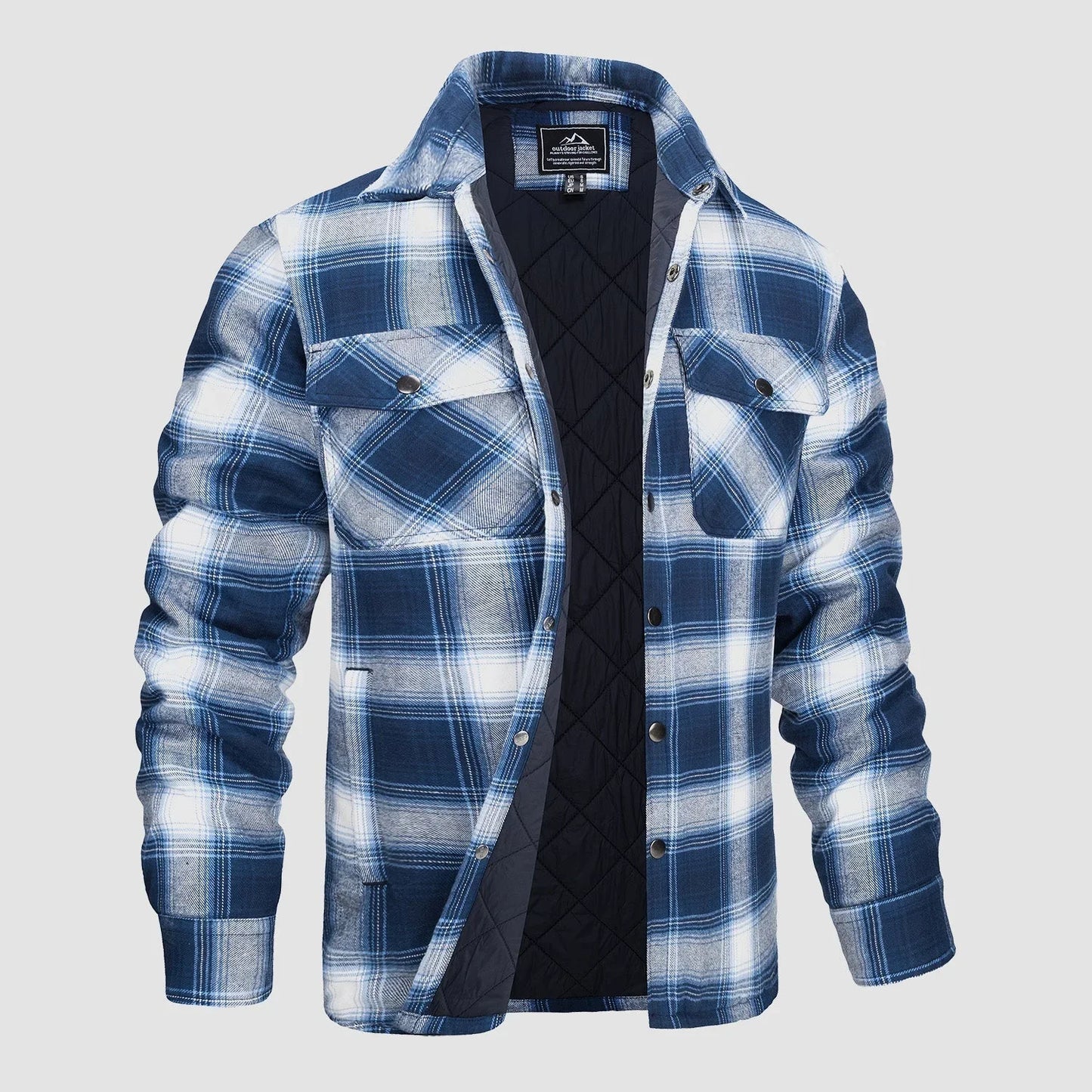 Men's Casual Flannel Shirt Thick Fabric Timeless Style