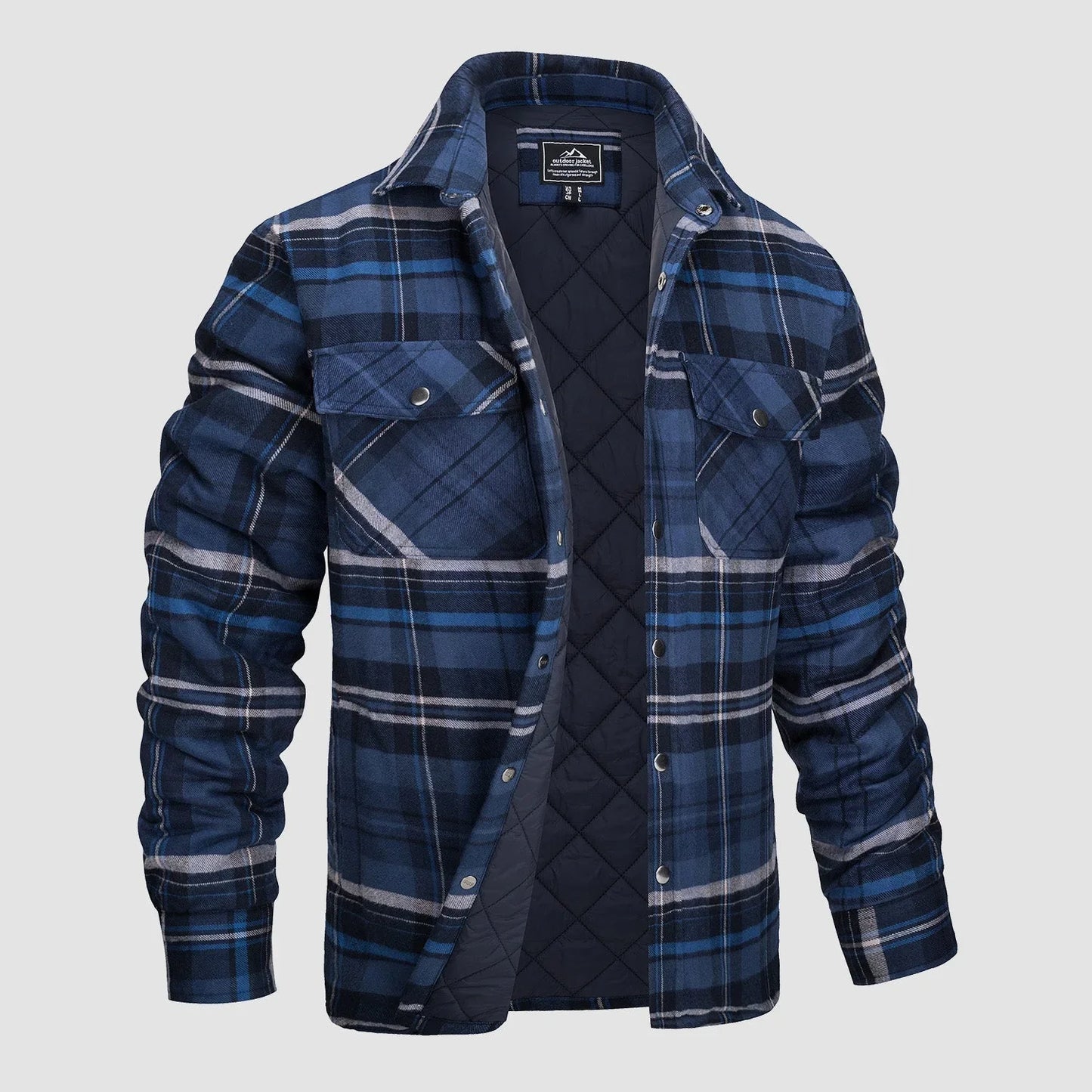 Men's Casual Flannel Shirt Thick Fabric Timeless Style