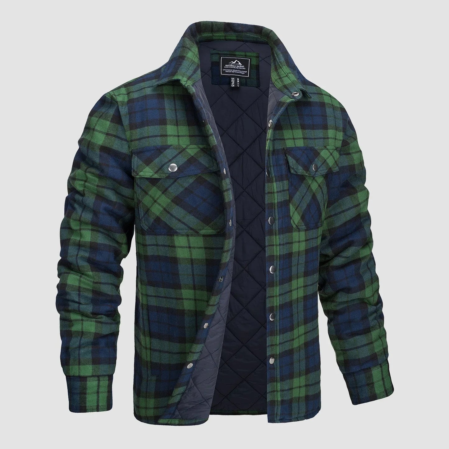 Men's Casual Flannel Shirt Thick Fabric Timeless Style