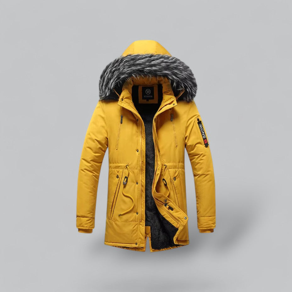 Men's Fur-Lined Parka Jacket