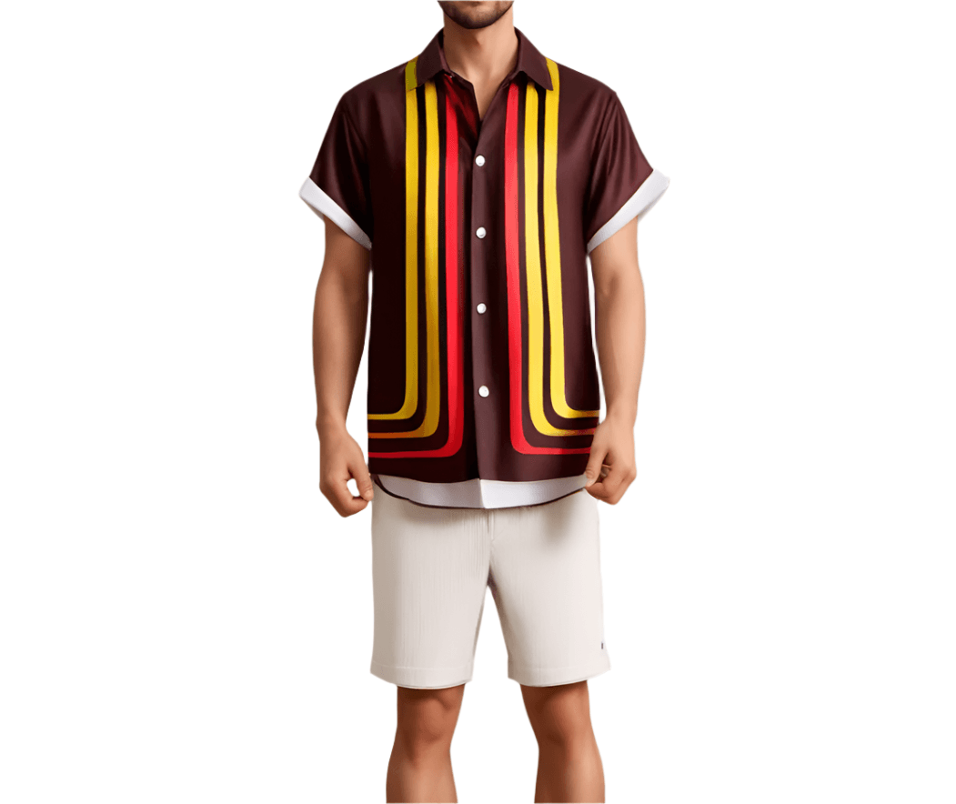 Havana Heat | Retro Men’s Summer Shirt | Lightweight Short Sleeve Casual Top - northernnomad