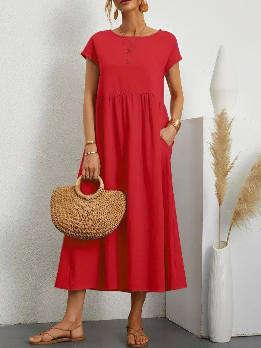 Women's Summer Dress Cotton Breathable Comfortable Fit