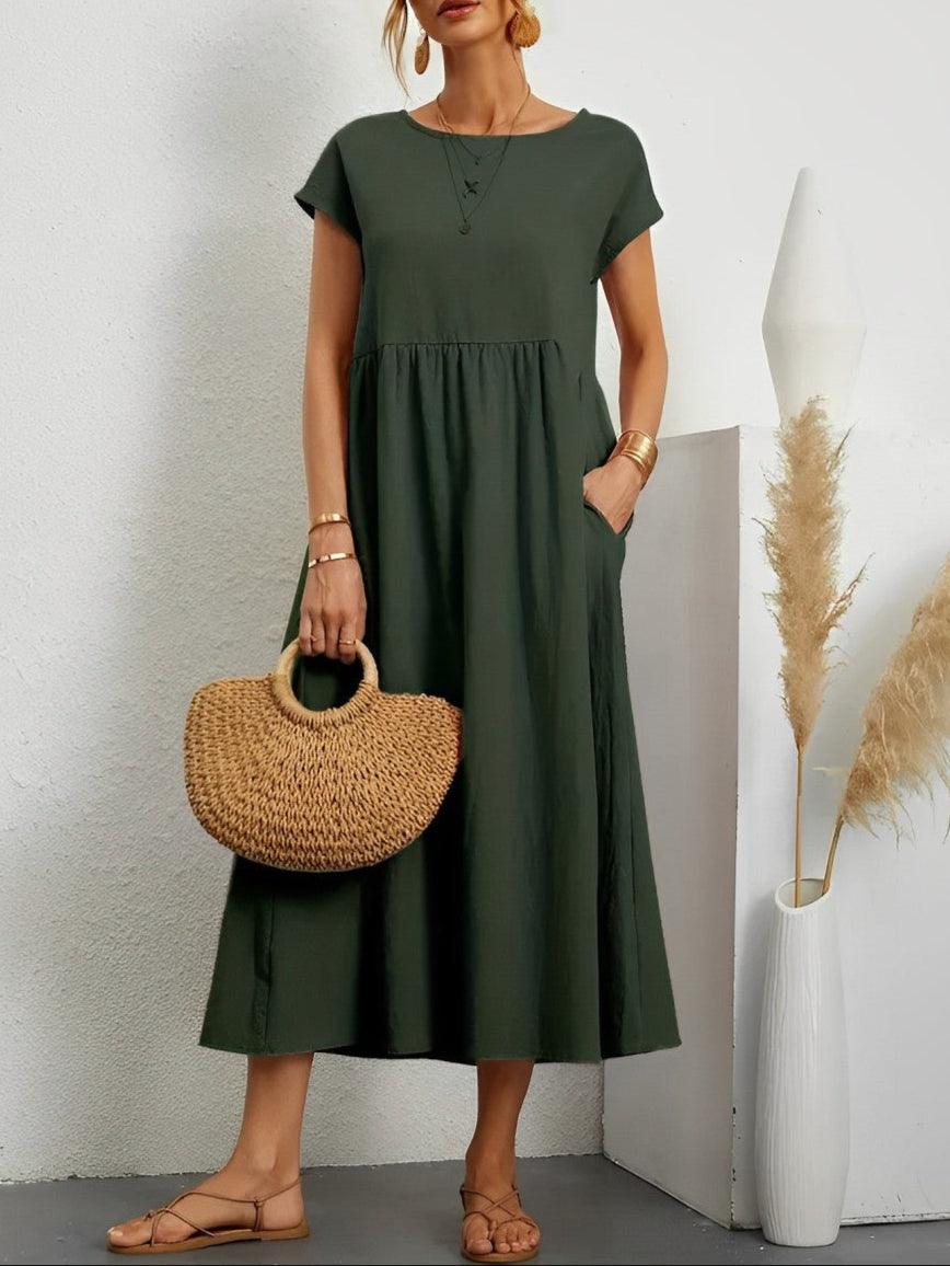 Women's Summer Dress Cotton Breathable Comfortable Fit