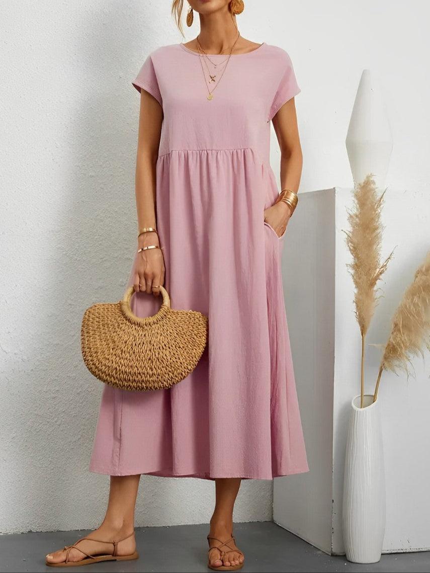 Women's Summer Dress Cotton Breathable Comfortable Fit