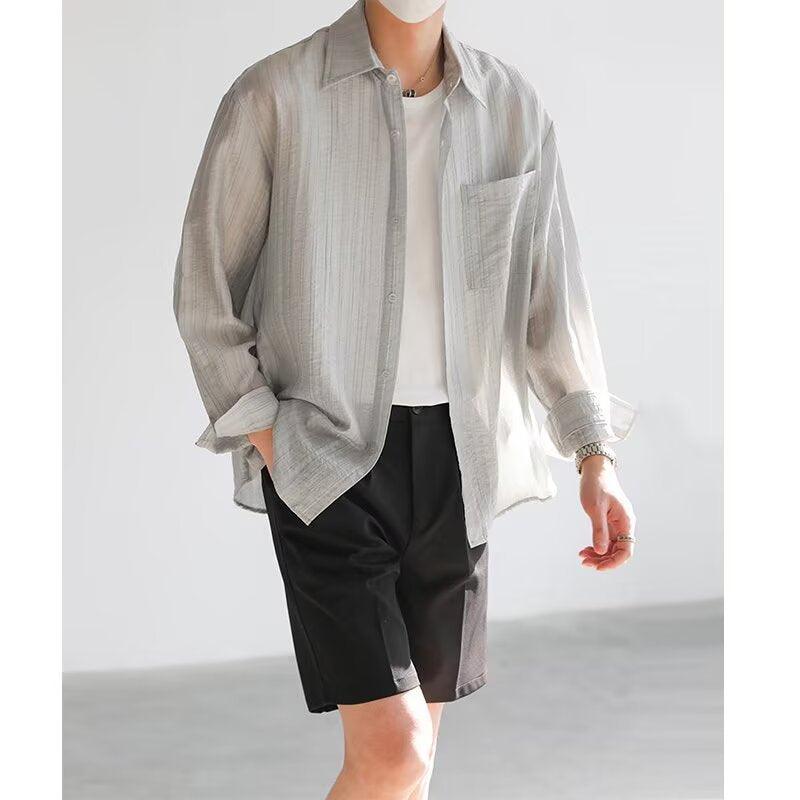Men’s Lightweight Cotton Long Sleeve Shirt