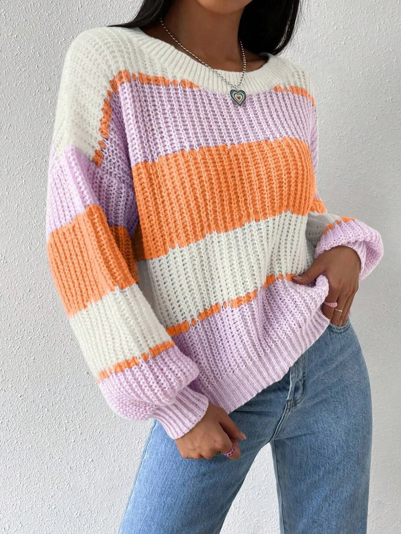 Women's Chunky Knit Oversized Pullover Sweater