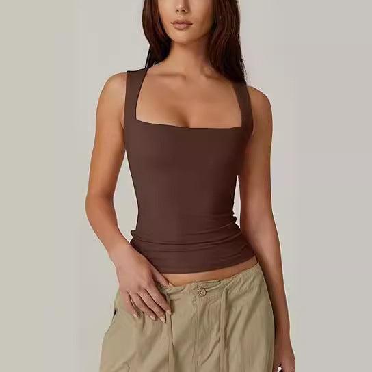 Women's Square Neck Tank Top Cotton