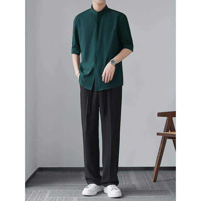 Men's Relaxed Fit Long Sleeve Shirt Lightweight Breathable Fabric