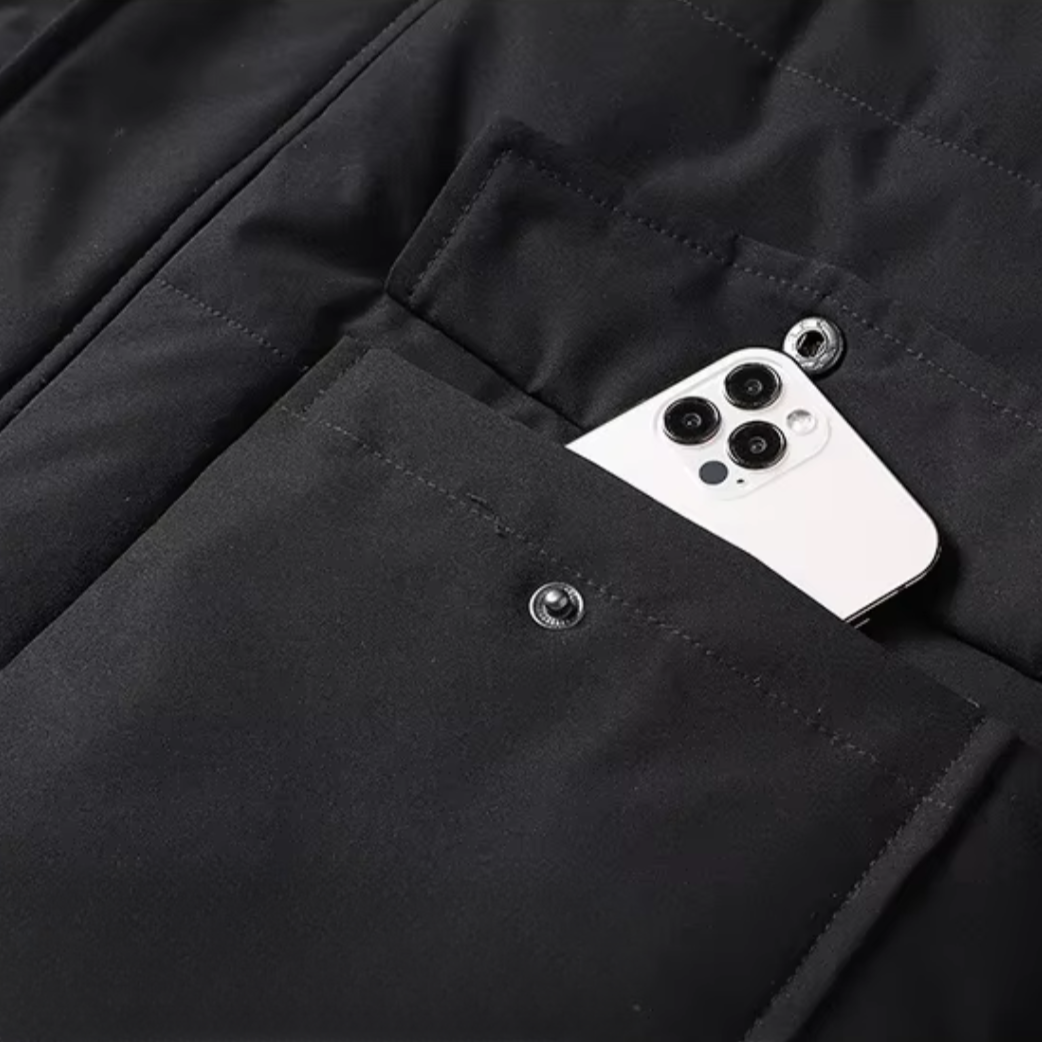 Men's Waterproof Fleece-Lined Winter Jacket