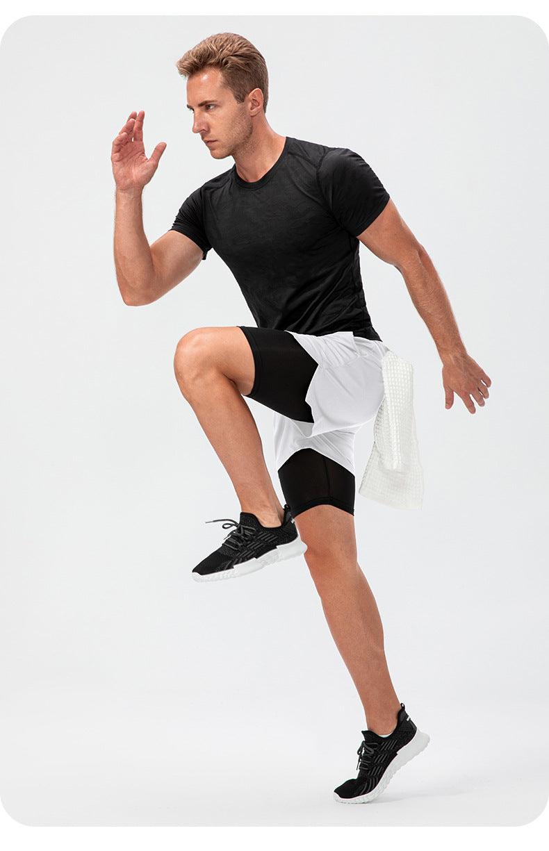 Men's Double Layer Fitness Shorts