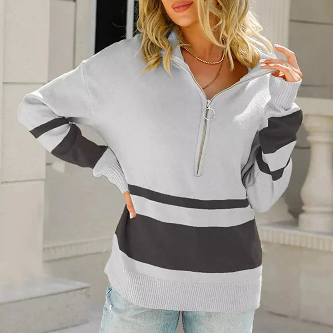 Women's Striped Pullover Sweater