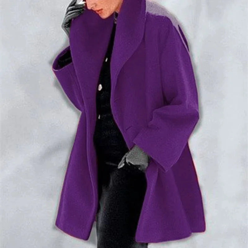 Women's Elegant Winter Coat - Chic Style for Autumn/Winter