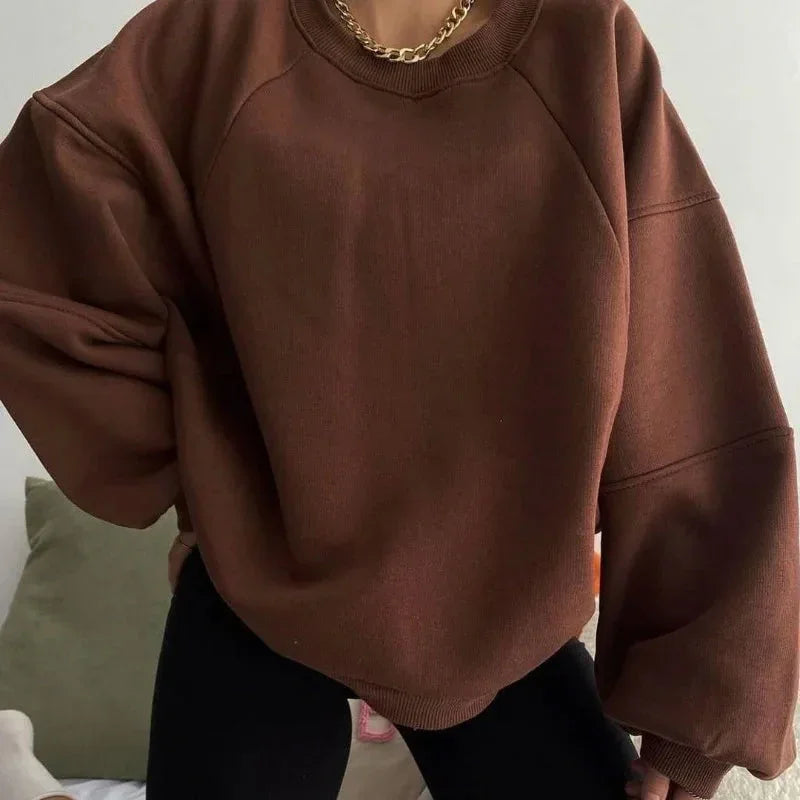 Women's Long Sleeve Loose Knit Sweater