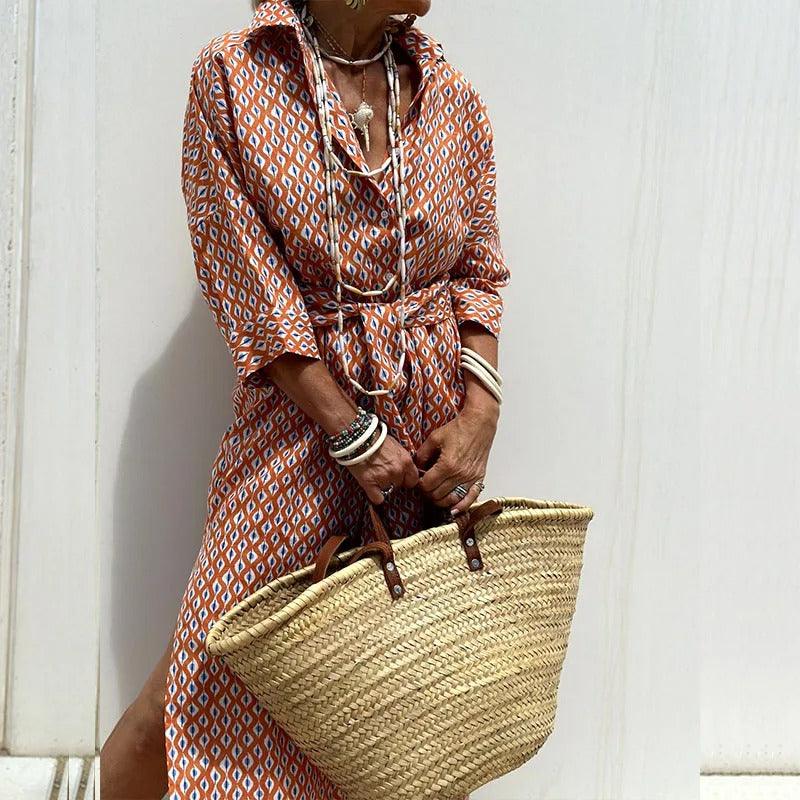 Women's Urban Shirt Dress Cotton