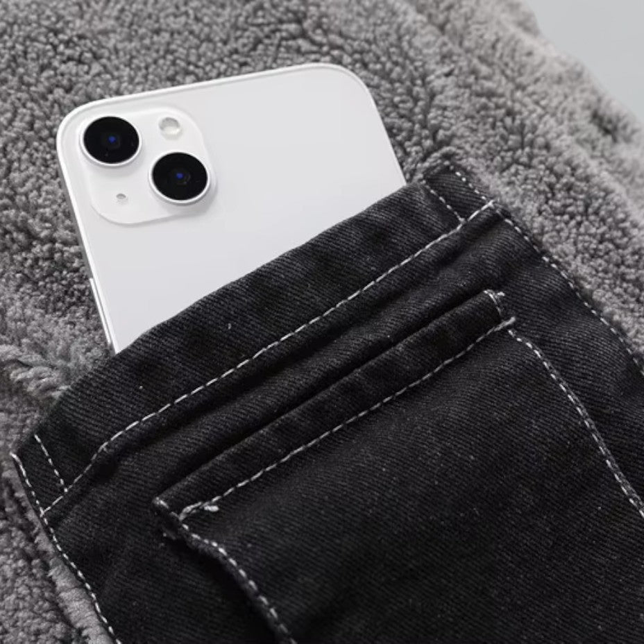 Men's Denim Jacket Fleece-Lined