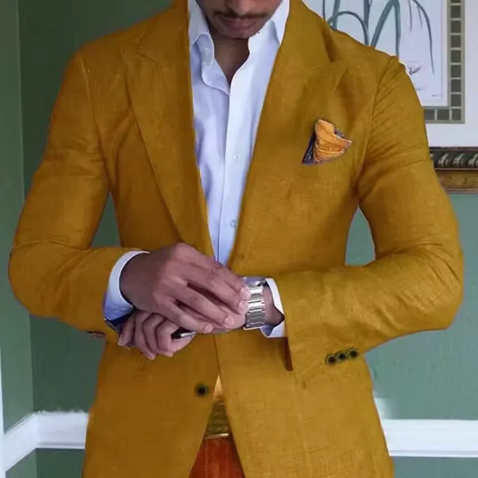 Men's Linen Blazer Stylish