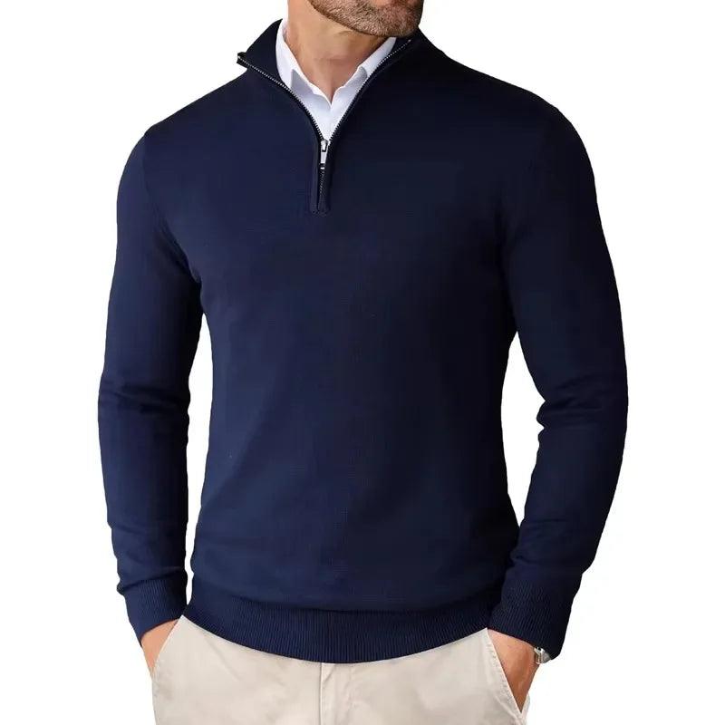 VeloForm | Men's Quarter-Zip Lightweight Pullover Sweater for Outdoor Streetwear