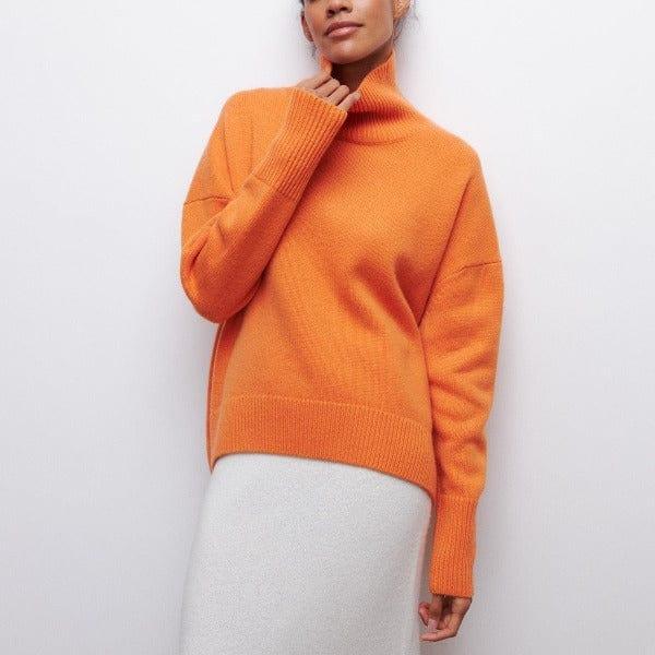 Women's Turtleneck Sweater Classic Style for Autumn