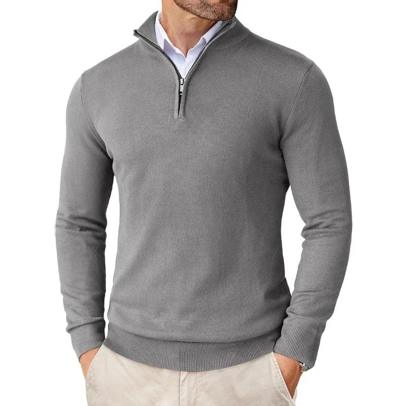 VeloForm | Men's Quarter-Zip Lightweight Pullover Sweater for Outdoor Streetwear