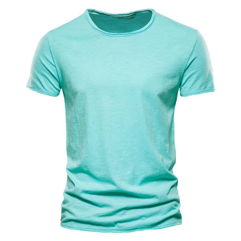 BreezeFit Soft Cotton Tee | Men's Lightweight Summer T-Shirt with O-Neck Design - northernnomad