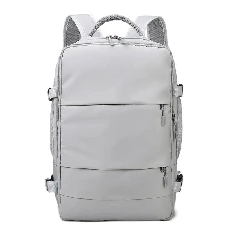 UrbanFlow Unisex Waterproof Travel Backpack | Large Capacity Nylon Laptop Bag with Luggage Strap
