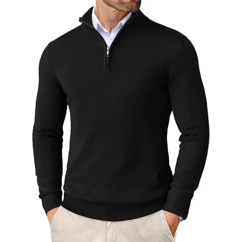 VeloForm | Men's Quarter-Zip Lightweight Pullover Sweater for Outdoor Streetwear