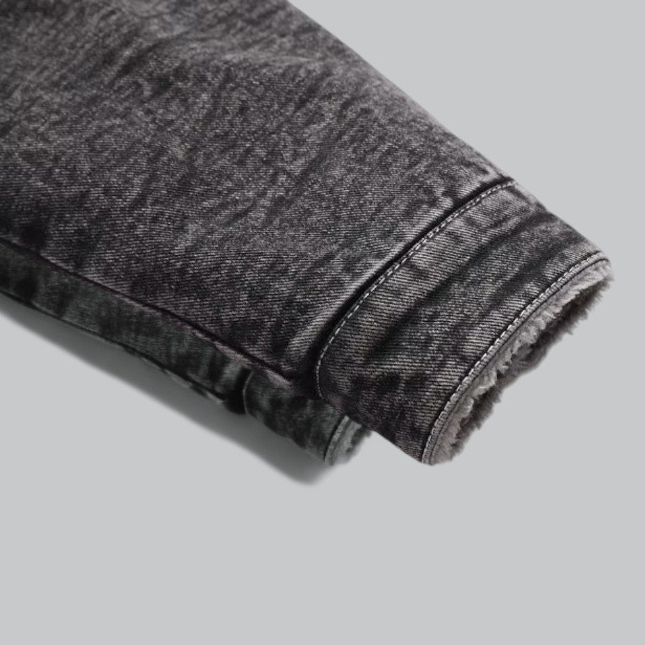 Men's Denim Jacket Fleece-Lined