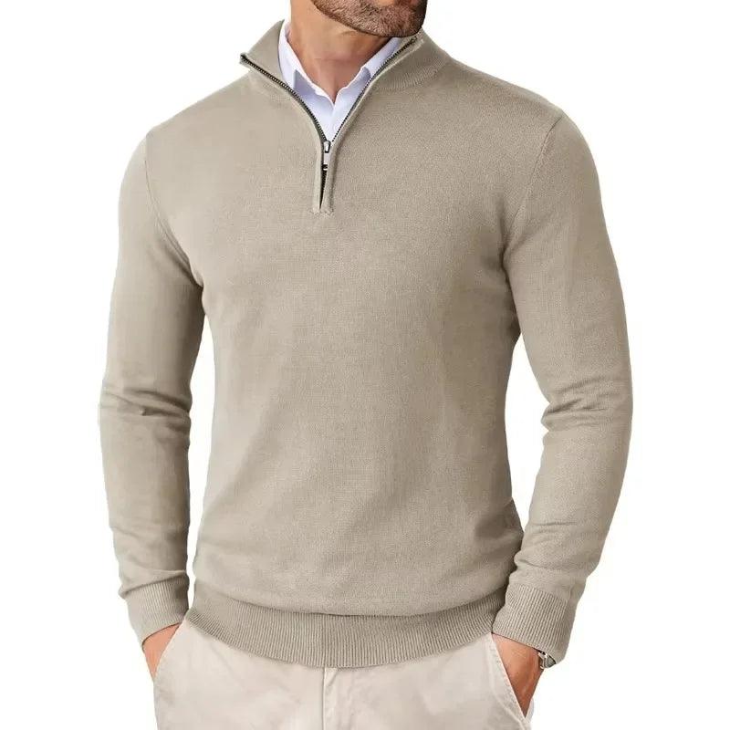 VeloForm | Men's Quarter-Zip Lightweight Pullover Sweater for Outdoor Streetwear