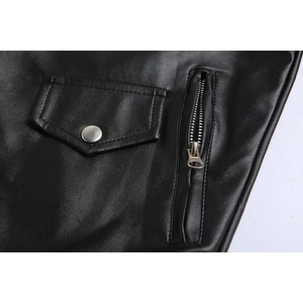 Men's Punk Rock Leather Jacket