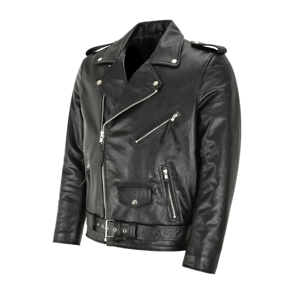 Men's Punk Rock Leather Jacket