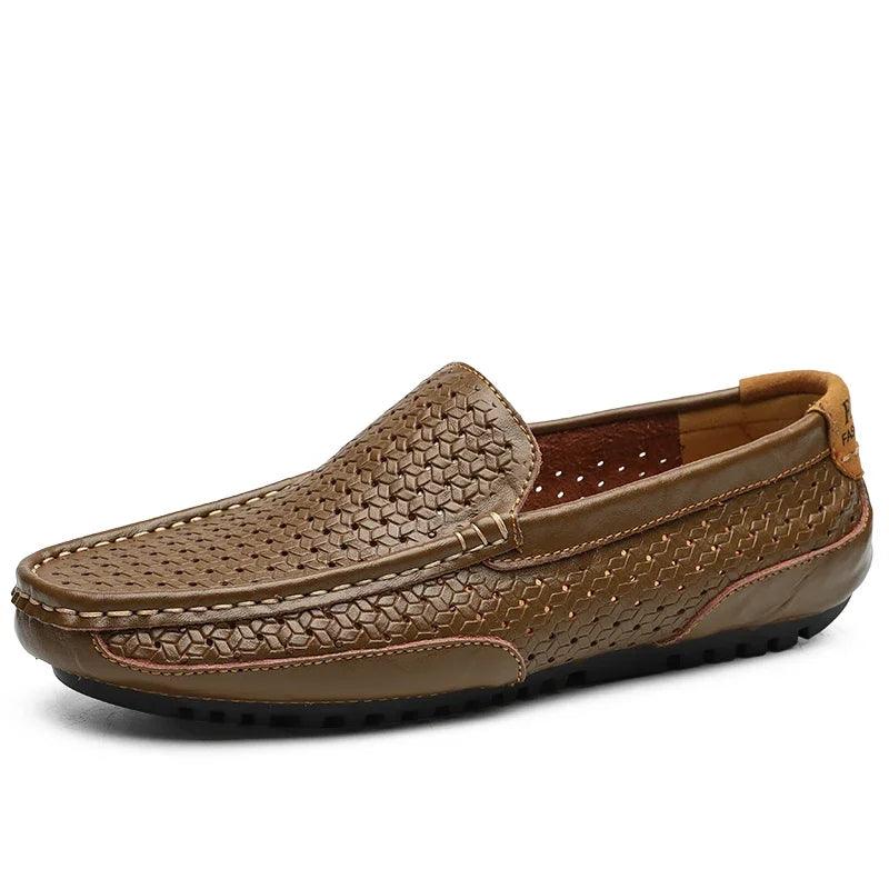Solenzio Breathable Leather Loafers - northernnomad