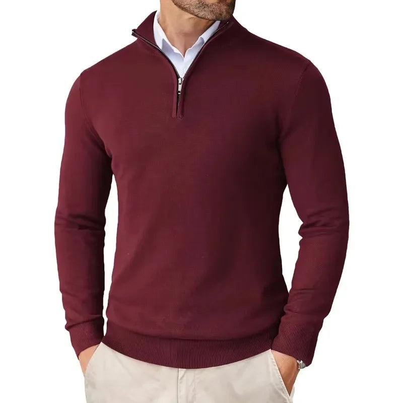 VeloForm | Men's Quarter-Zip Lightweight Pullover Sweater for Outdoor Streetwear