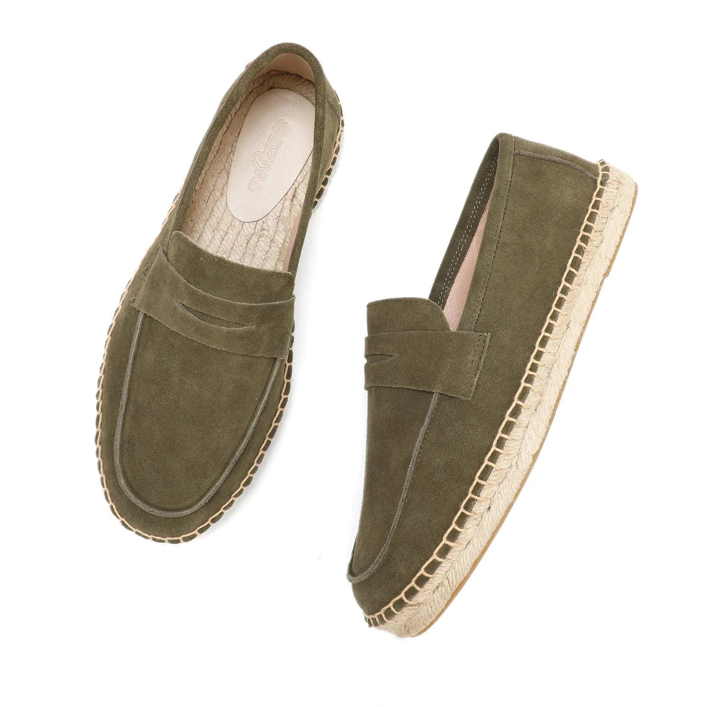 Solaro Suede Espadrilles | Men's Slip-On Loafers with Hemp Insole & Jute Detailing - northernnomad