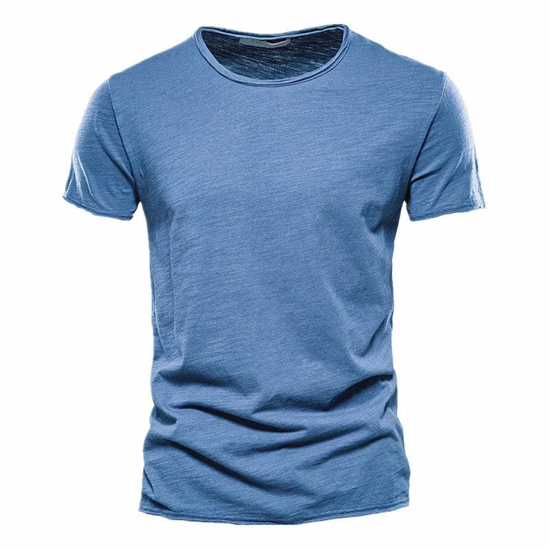 BreezeFit Soft Cotton Tee | Men's Lightweight Summer T-Shirt with O-Neck Design - northernnomad