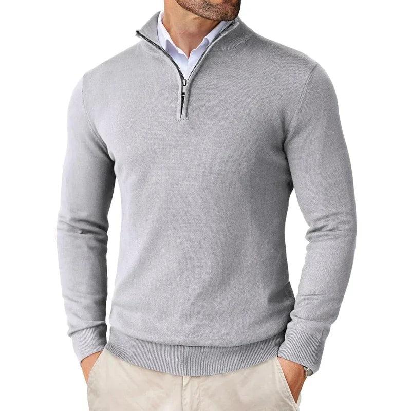 VeloForm | Men's Quarter-Zip Lightweight Pullover Sweater for Outdoor Streetwear