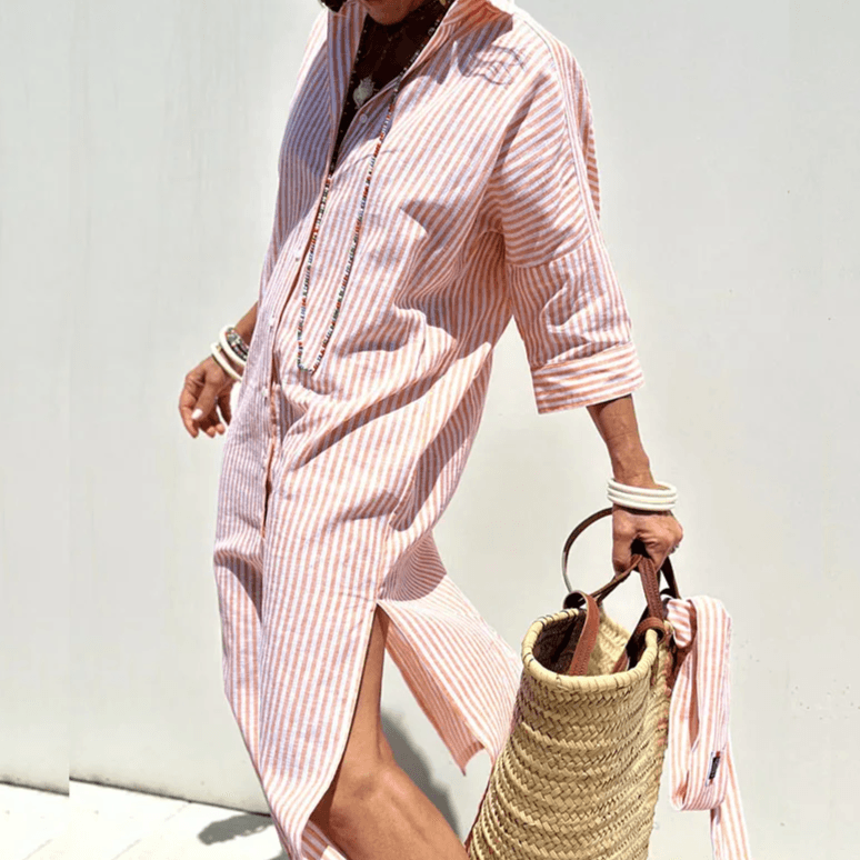Women's Urban Shirt Dress Cotton