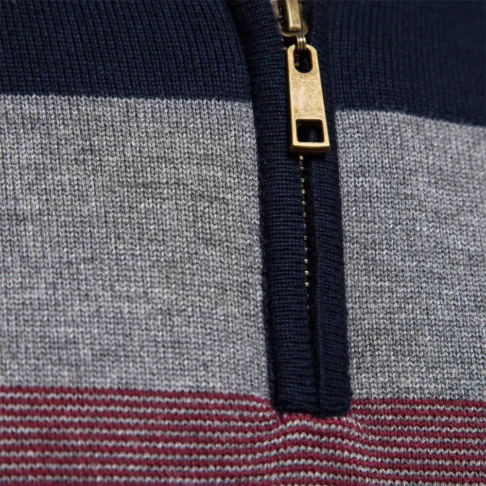 Men's Quarter-Zip Sweater Knit