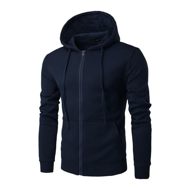 Ravlen Zip Hoodie Jacket | Slim Fit Men's Sweatshirt for Autumn & Winter - northernnomad