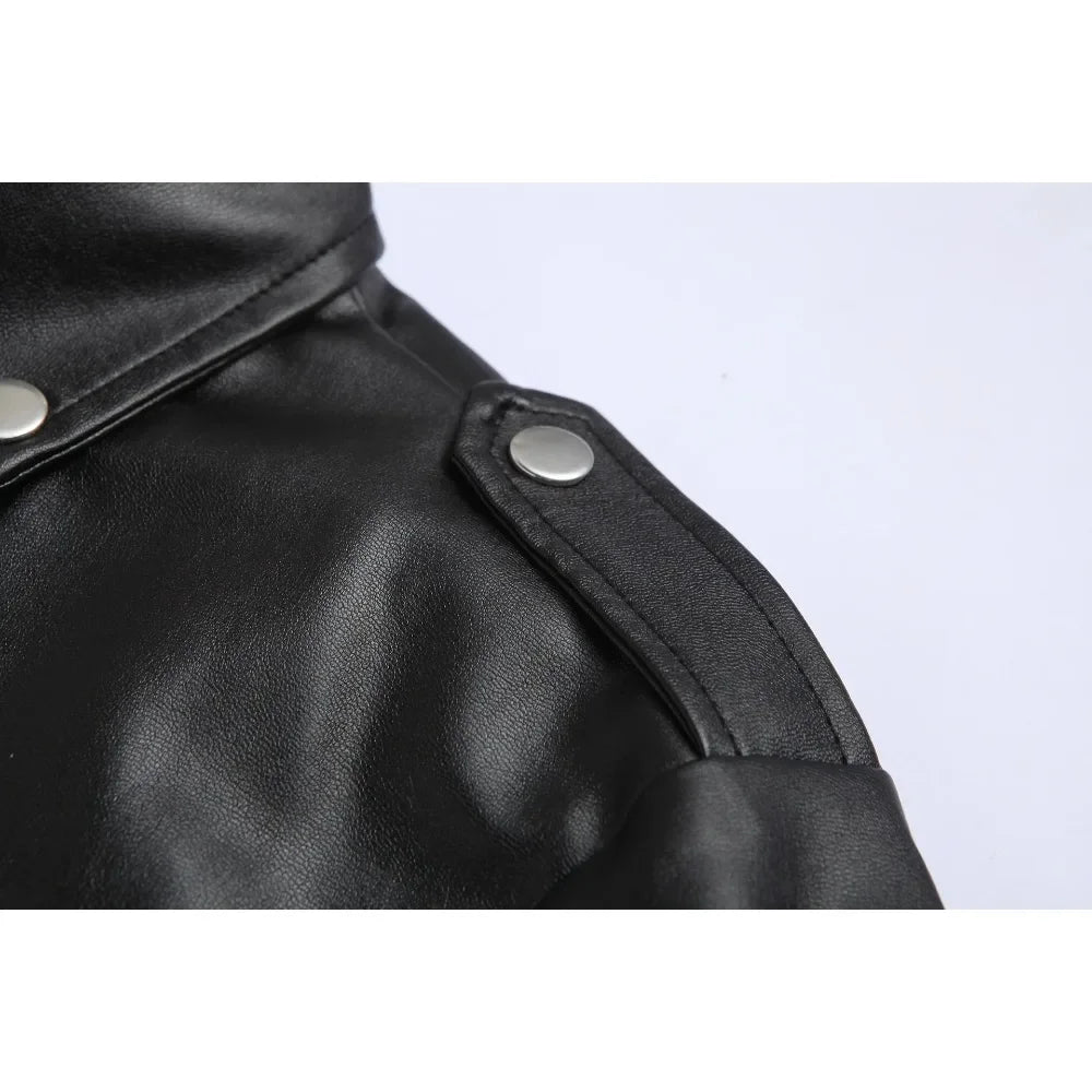 Men's Punk Rock Leather Jacket