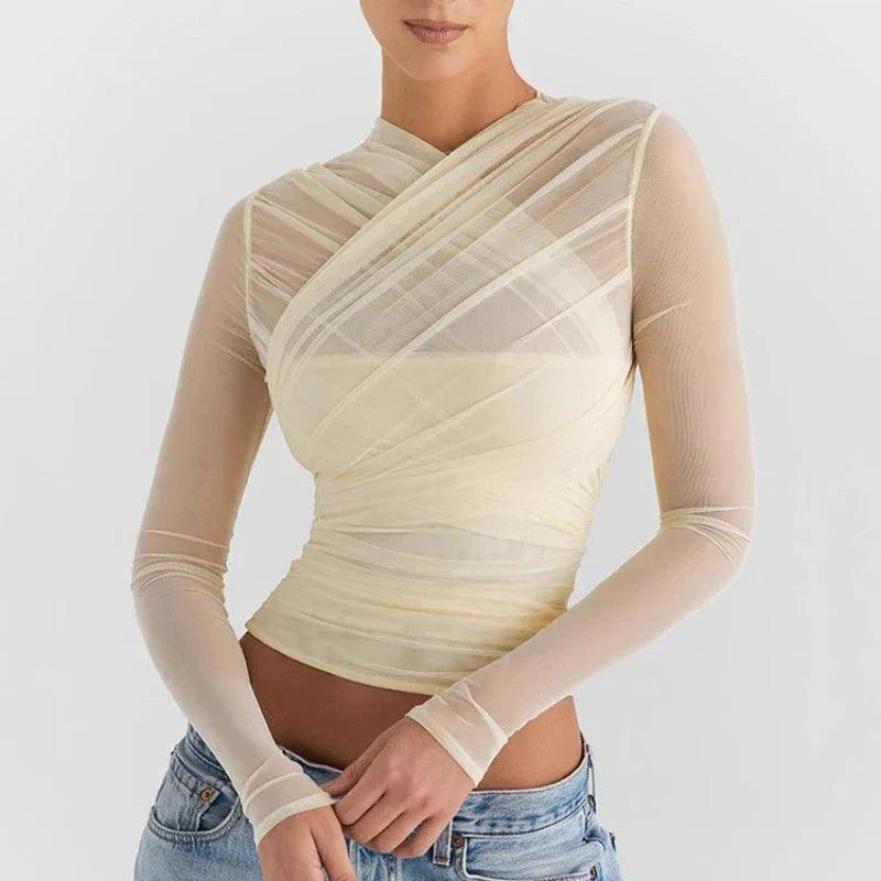 Women's Mesh Top Stylish Design