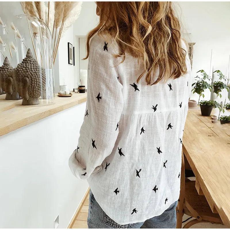 Women's Printed Shirt Cotton