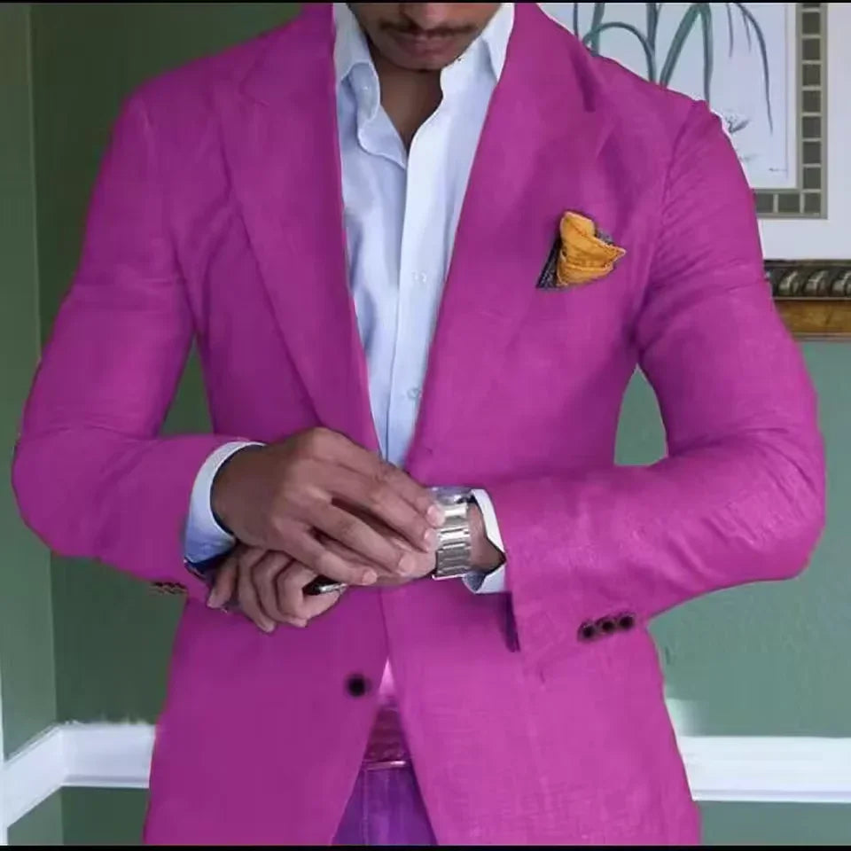 Men's Linen Blazer Stylish