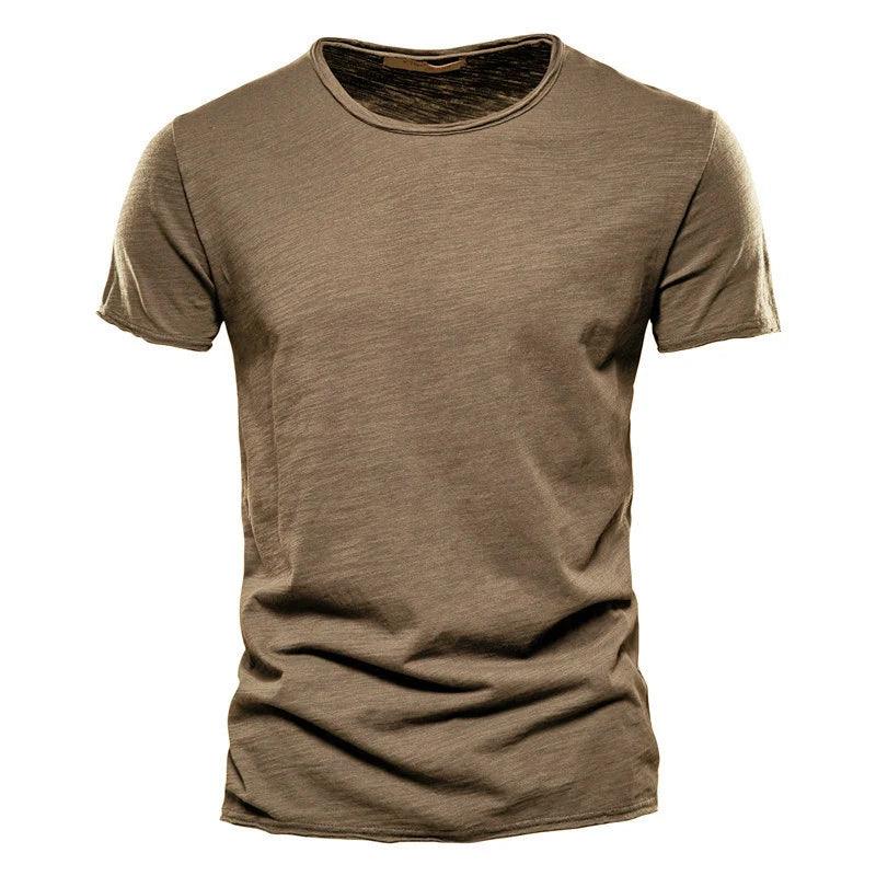 BreezeFit Soft Cotton Tee | Men's Lightweight Summer T-Shirt with O-Neck Design - northernnomad
