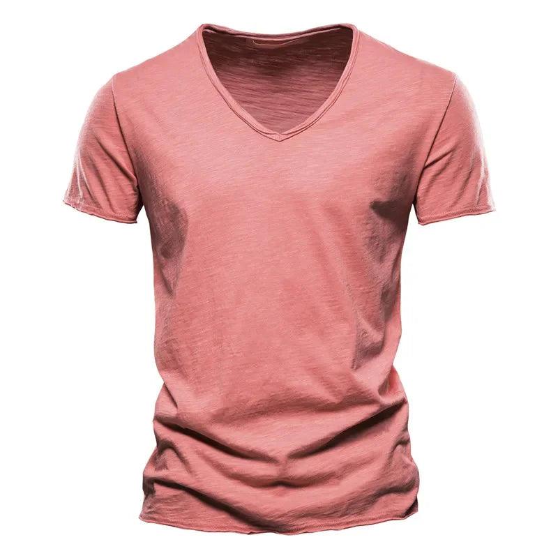 CoreForm V | Men’s Slim Fit V-Neck Cotton Tee - northernnomad