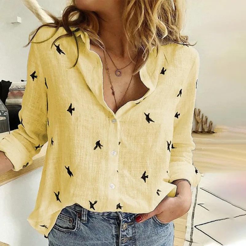 Women's Printed Shirt Cotton